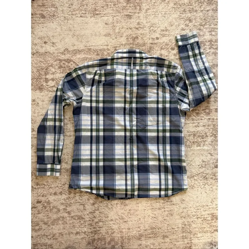 Banana Republic Men's Plaid Cotton Long Sleeve Button-up Shirt Multicolor XL